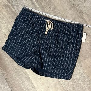 GOODTHREADS Men's Slim-Fit 5" Pull-on Comfort Stretch Canvas Short, floral blue